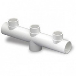 COLECTOR 3 VIAS PVC PRESION ENC 50X63 BLANCO