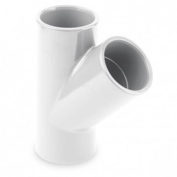 TE 45º PVC PRESION ENC 63 BLANCO