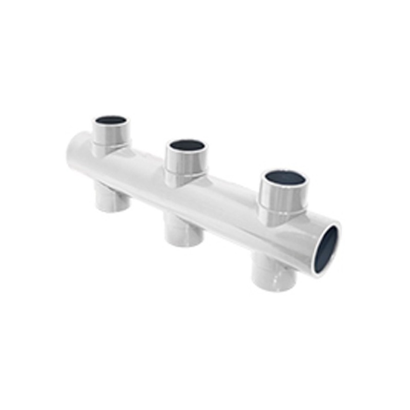 COLECTOR 6 VIAS PVC PRESION ENC 32 BLANCO