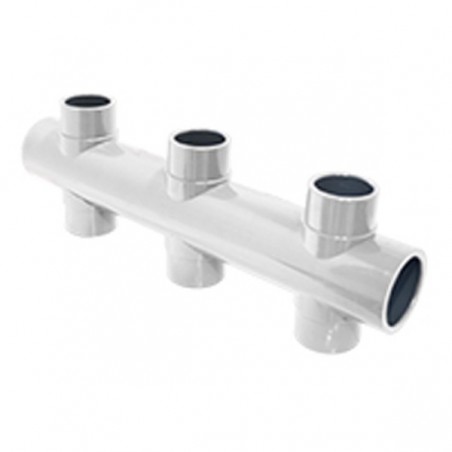 COLECTOR 6 VIAS PVC PRESION ENC 32 BLANCO