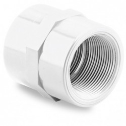 MANGUITO PVC PRESION ROSCA HEMBRA 11/2" BLANCO