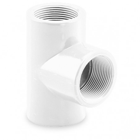 TE 90º ROSCADO PVC PRESION H-H 2" BLANCO