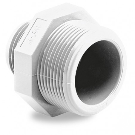 MACHON ROSCADO RED PVC PRESION M-M 2"X1  1/4" BLANCO