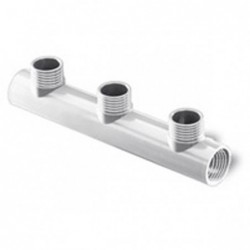 COLECTOR DIST ROSCADO M-M 2"X1 1/2" BLANCO