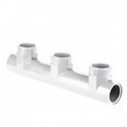 COLECTOR DIST ROSCADO H-H 1"X1" BLANCO