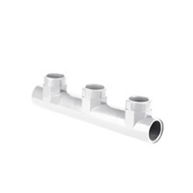 COLECTOR DIST ROSCADO H-H 1"X1" BLANCO