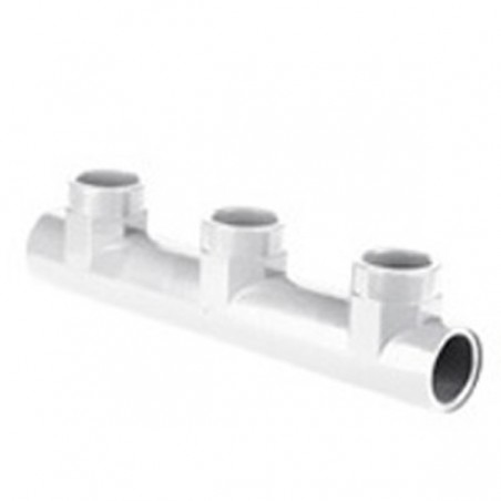 COLECTOR DIST ROSCADO H-H 2"X2" BLANCO