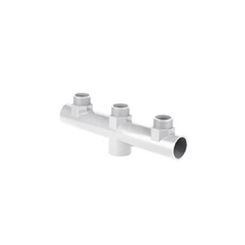 COLECTOR 3 VIAS ROSCA PVC PRESION M 1"X1" BLANCO