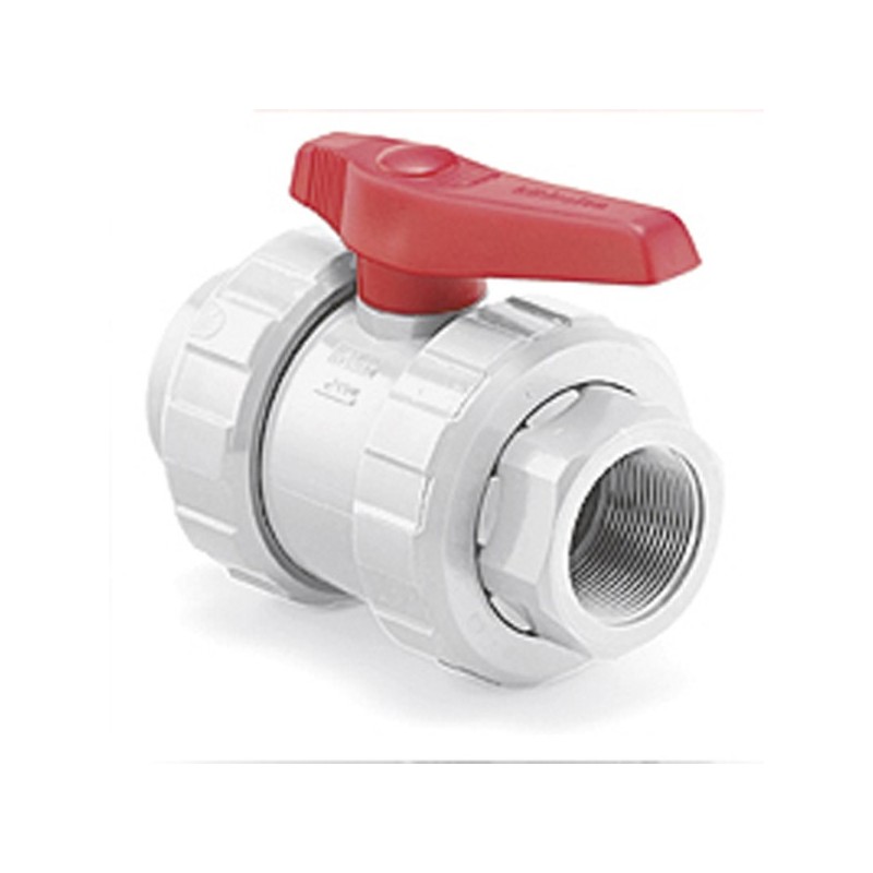 VAL PVC BOLA ENLACE ROSCA H 2" BLANCO