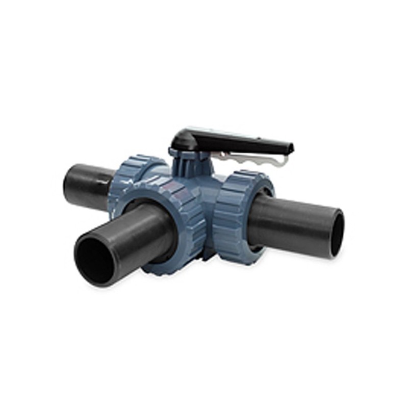 VAL PVC BOLA 3 VIAS L TERMOFUSION 32 A/VITON