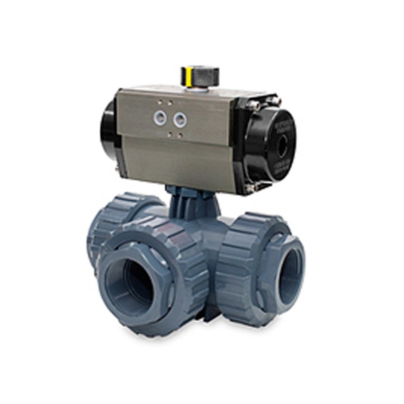 VAL PVC BOLA 3V L ACT NEUM S/E R/H 1"