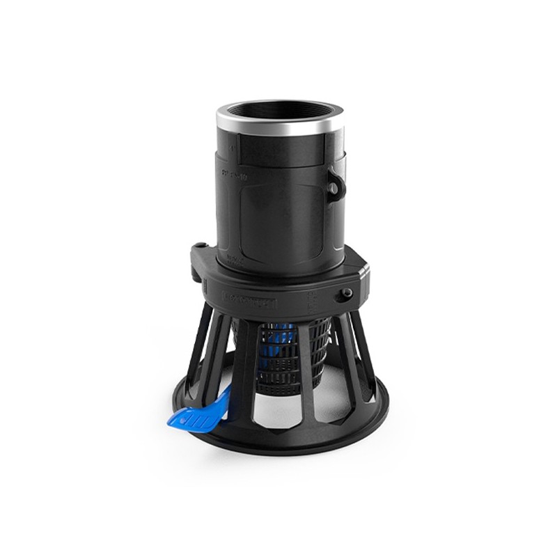 VAL. PP ASPIRACION C/DESC R/H 21/2" DN 100