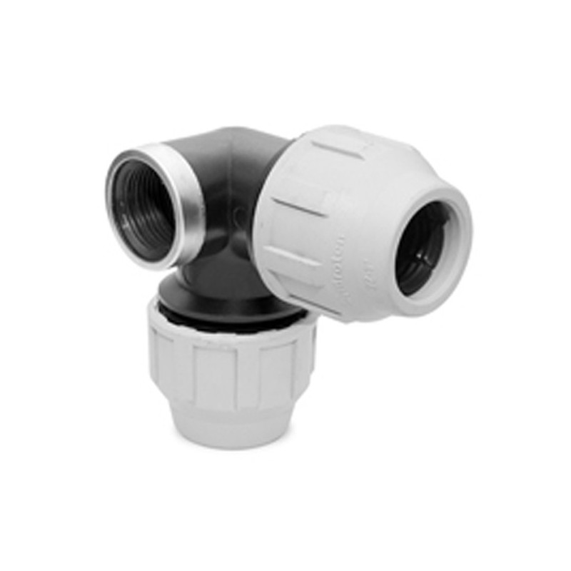 FITTING PE CODO 90º IGUAL AIR 25X1/2" RFZ GRIS