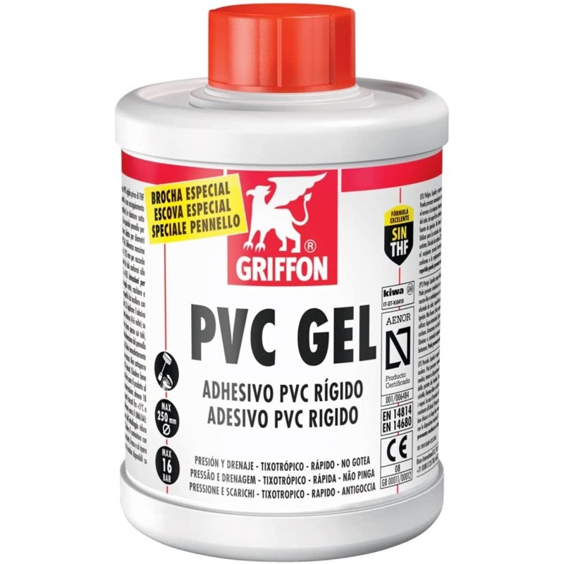 ADHESIVO PVC GEL AENOR GRIFFON 500ML C/PINCEL