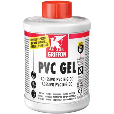 ADHESIVO PVC GEL AENOR GRIFFON 500ML C/PINCEL